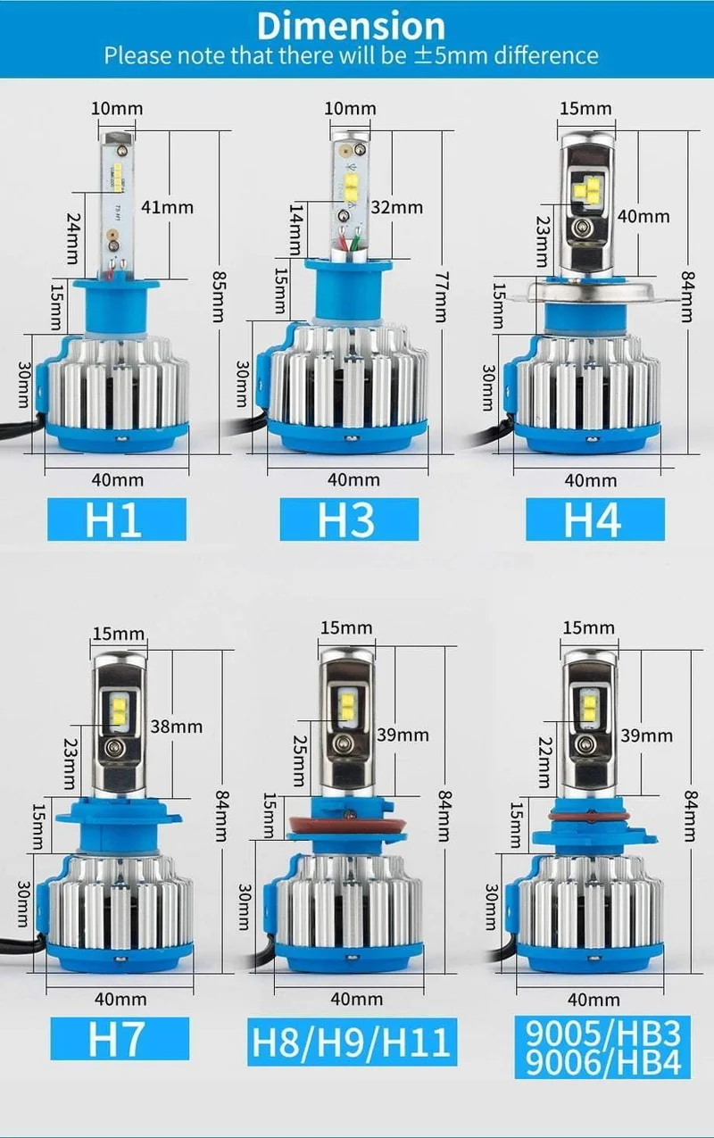 H7 H4 LED Auto Super Helle Scheinwerfer Lampen H1 H3 H11 Led Lampe h4 H8 H9 9005 9006 HB4 HB3 Auto Nebel Licht 70 W 7000LM 6500 K