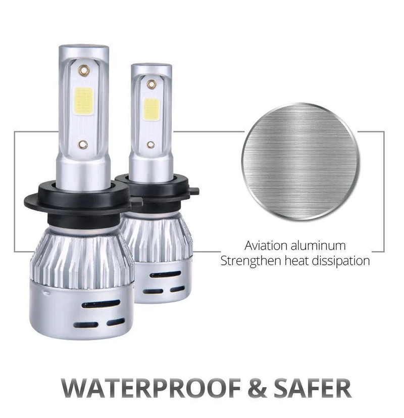 H7 H1 LED Auto Scheinwerfer Birne H11 H8 LED Auto Lampe 9005 HB3 9006 24V 72W 8000Lm 6500K 3000K COB 12V LED HB4 H4 4300K ​​Auto Birne