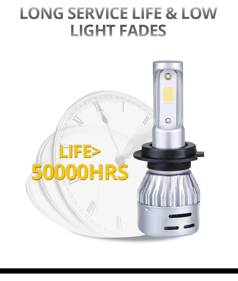 H7 H1 LED Auto Scheinwerfer Birne H11 H8 LED Auto Lampe 9005 HB3 9006 24V 72W 8000Lm 6500K 3000K COB 12V LED HB4 H4 4300K ​​Auto Birne
