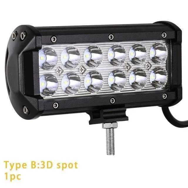 LED-Leiste, 7 cm (4 Zoll), LED-Lichtleiste, Arbeitslicht für Fahren im Gelände, Boot, Auto, Traktor, LKW, 4 x 12, SUV, ATV, 24 V, XNUMX V, Off-Road