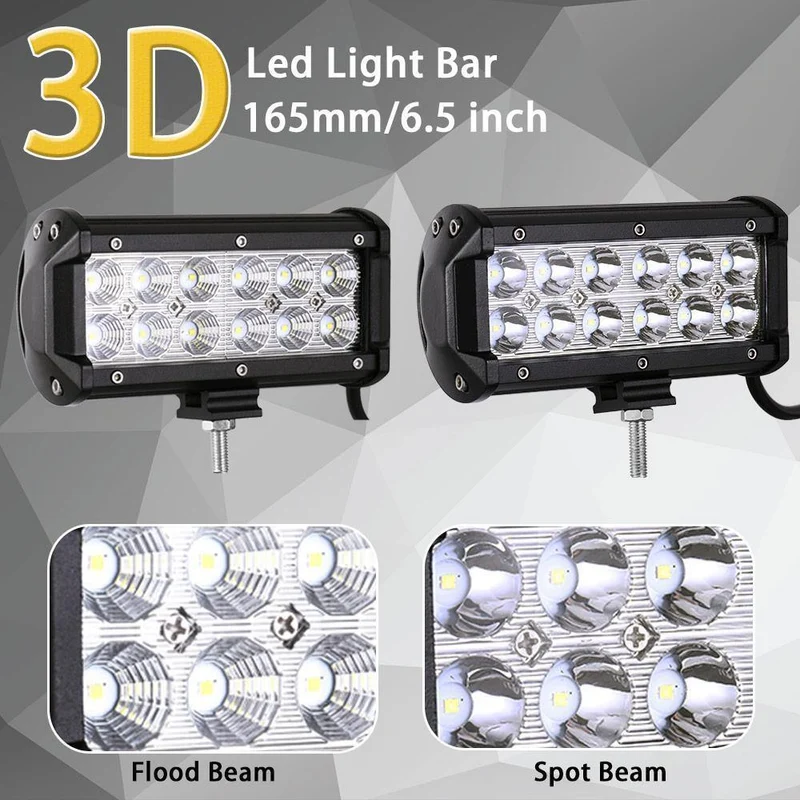 LED-Leiste, 7 cm (4 Zoll), LED-Lichtleiste, Arbeitslicht für Fahren im Gelände, Boot, Auto, Traktor, LKW, 4 x 12, SUV, ATV, 24 V, XNUMX V, Off-Road