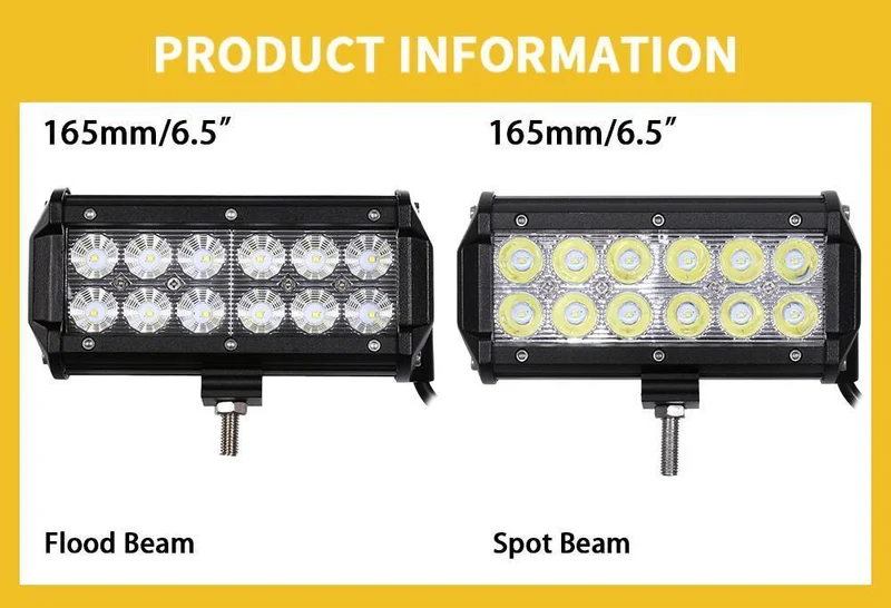 LED-Leiste, 7 cm (4 Zoll), LED-Lichtleiste, Arbeitslicht für Fahren im Gelände, Boot, Auto, Traktor, LKW, 4 x 12, SUV, ATV, 24 V, XNUMX V, Off-Road