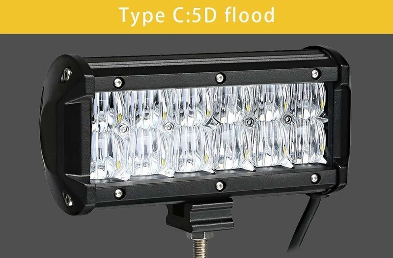 LED-Leiste, 7 cm (4 Zoll), LED-Lichtleiste, Arbeitslicht für Fahren im Gelände, Boot, Auto, Traktor, LKW, 4 x 12, SUV, ATV, 24 V, XNUMX V, Off-Road