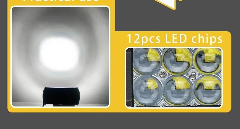 LED-Leiste, 7 cm (4 Zoll), LED-Lichtleiste, Arbeitslicht für Fahren im Gelände, Boot, Auto, Traktor, LKW, 4 x 12, SUV, ATV, 24 V, XNUMX V, Off-Road