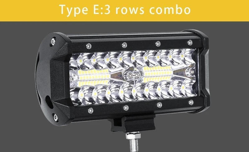 LED-Leiste, 7 cm (4 Zoll), LED-Lichtleiste, Arbeitslicht für Fahren im Gelände, Boot, Auto, Traktor, LKW, 4 x 12, SUV, ATV, 24 V, XNUMX V, Off-Road