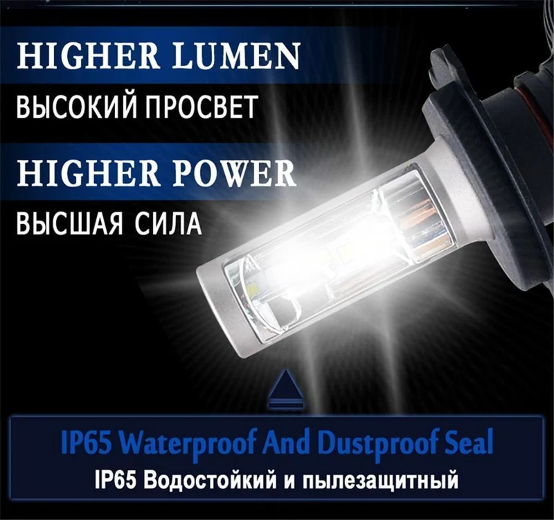 H7 LED H4 H1 H3 H8 H9 H11 9006 9005 Auto Autoscheinwerferlampe CSP Chip 50W 8000LM Autoscheinwerfer Nebelscheinwerfer 6500K Led Lampe 12V