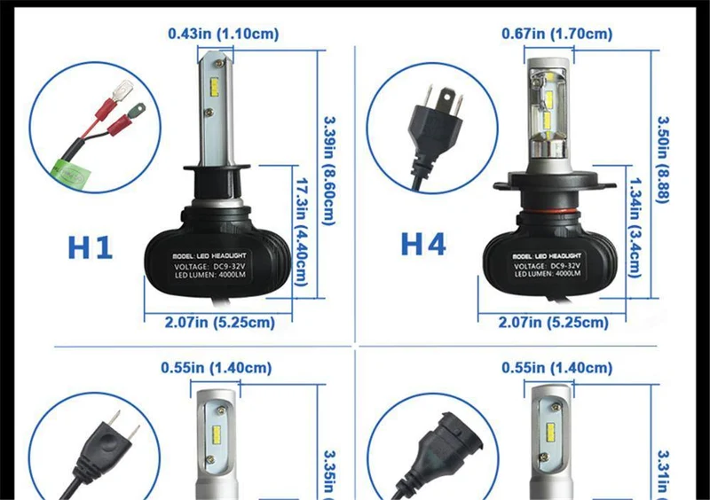 H7 LED H4 H1 H3 H8 H9 H11 9006 9005 Auto Autoscheinwerferlampe CSP Chip 50W 8000LM Autoscheinwerfer Nebelscheinwerfer 6500K Led Lampe 12V