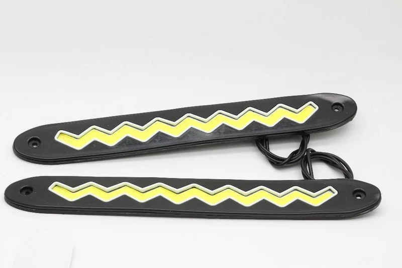 2pcs LED COB DRL Flexibles Silikon-Tagfahrlicht 4 Styling Externe wasserdichte LED-Auto-Lichtquelle