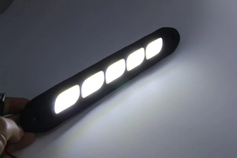 2pcs LED COB DRL Flexibles Silikon-Tagfahrlicht 4 Styling Externe wasserdichte LED-Auto-Lichtquelle