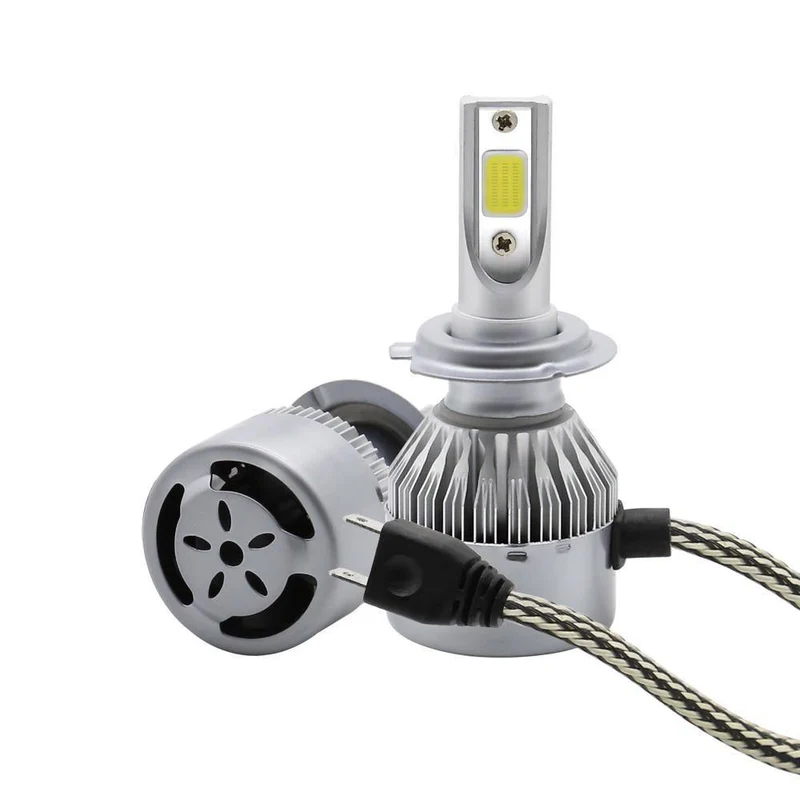 Fabrikversorgung Nagelneu 2X 36W 3800Lumen Kühlung C6 Motorrad Autos H1 H3 H4 H7 led Auto Glühbirnen Pure White