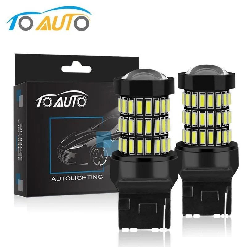 2 stücke T20 7440 W21W LED 7443 SRCK W21/5W Led-lampen WY21W 12V 1200LM Auto Lichter Blinker Bremse Reverse Schwanz Lampe Auto Birne