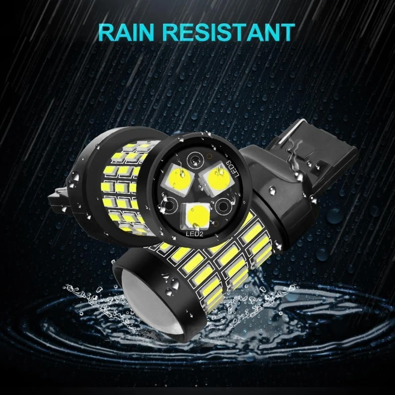2 stücke T20 7440 W21W LED 7443 SRCK W21/5W Led-lampen WY21W 12V 1200LM Auto Lichter Blinker Bremse Reverse Schwanz Lampe Auto Birne
