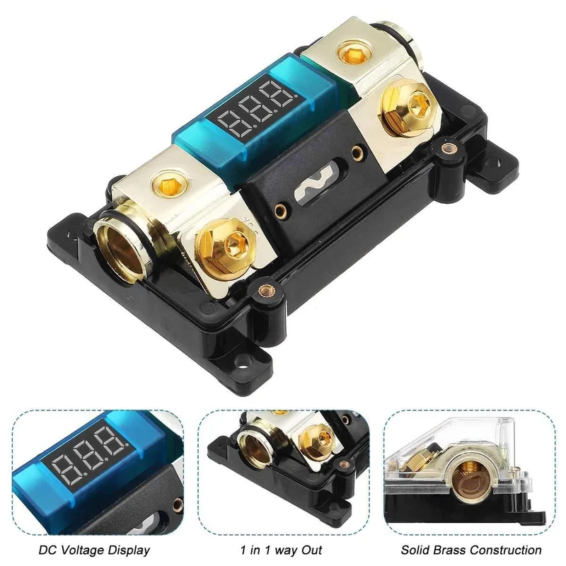 12V 100A Kunststoff Auto Audio Power Sicherung Halter Box Auto Ersatzteile Auto Verstärker Sicherung Adapter Audio System Schutz