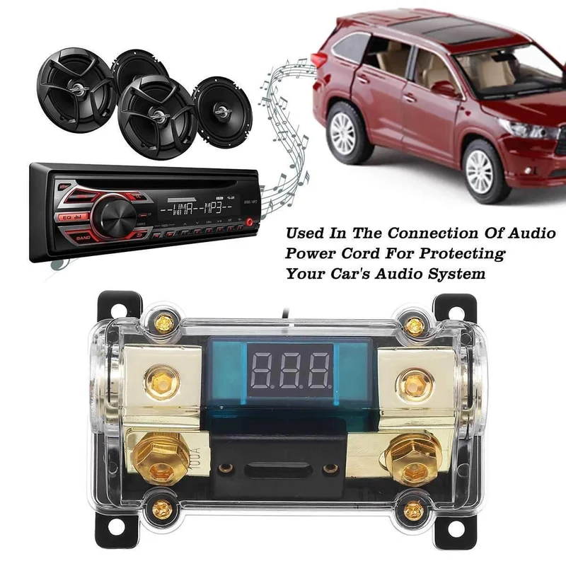 12V 100A Kunststoff Auto Audio Power Sicherung Halter Box Auto Ersatzteile Auto Verstärker Sicherung Adapter Audio System Schutz