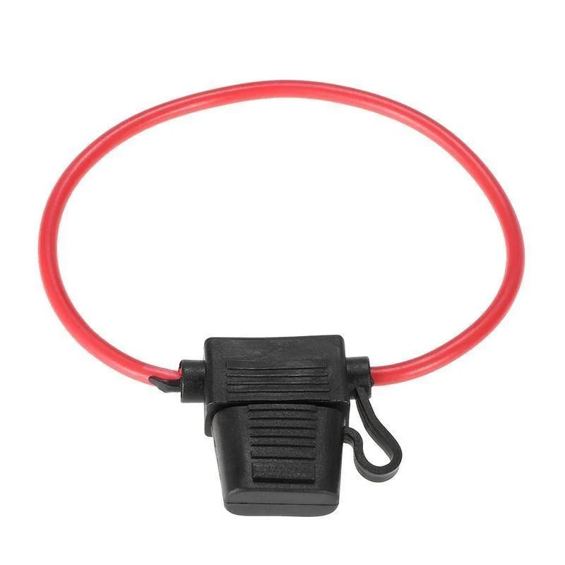 Standard-Flachsicherungshalter, Gummi vorne/hinten, Auto-Inline-Sicherungshalter, wasserdicht, kleine Größe, 12 V, 40 A, Auto-Ersatzteile