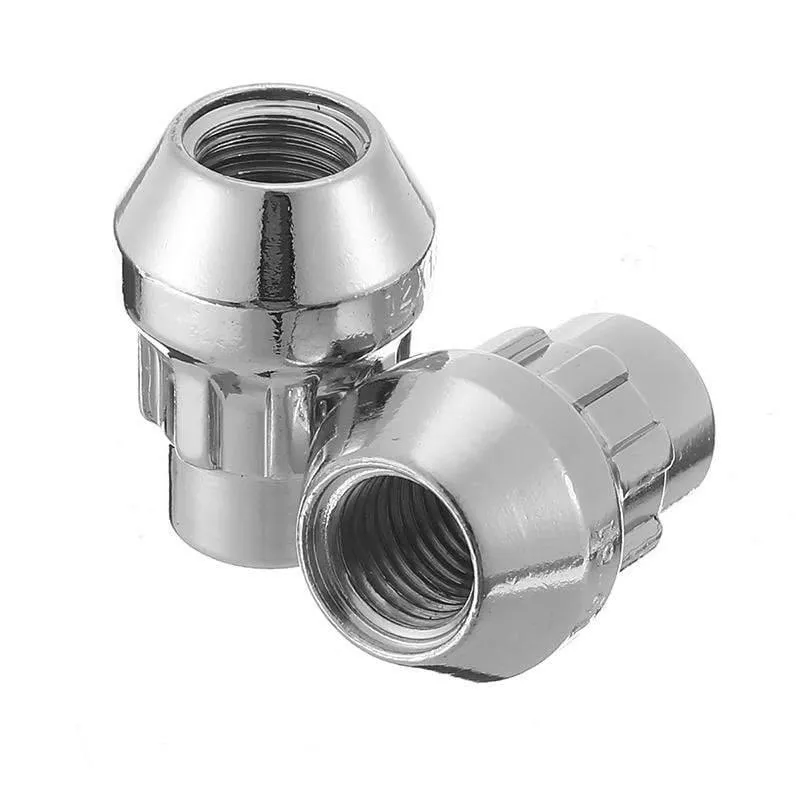 4 Stück 12 x 1.5 mm Alu-Radmuttern, 60 Grad konische Sicherheitsschrauben mit Schlüssel, Anti-Diebstahl-Racing-Auto-Auto-Ersatzteile