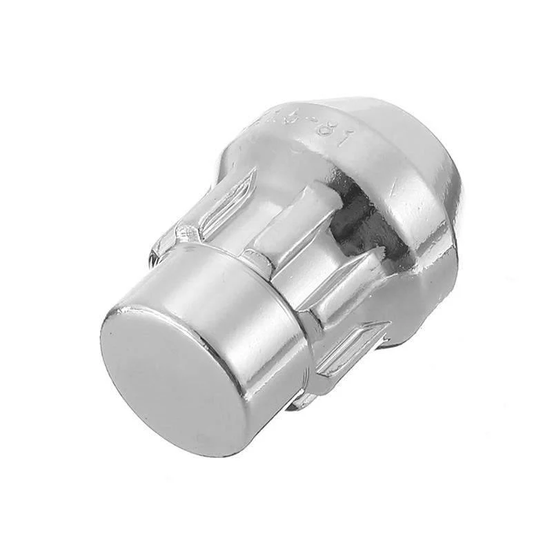 4 Stück 12 x 1.5 mm Alu-Radmuttern, 60 Grad konische Sicherheitsschrauben mit Schlüssel, Anti-Diebstahl-Racing-Auto-Auto-Ersatzteile