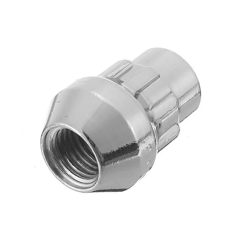 4 Stück 12 x 1.5 mm Alu-Radmuttern, 60 Grad konische Sicherheitsschrauben mit Schlüssel, Anti-Diebstahl-Racing-Auto-Auto-Ersatzteile
