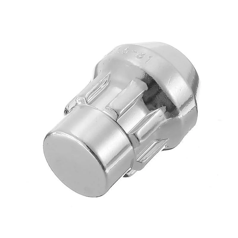 4 Stück 12 x 1.5 mm Alu-Radmuttern, 60 Grad konische Sicherheitsschrauben mit Schlüssel, Anti-Diebstahl-Racing-Auto-Auto-Ersatzteile