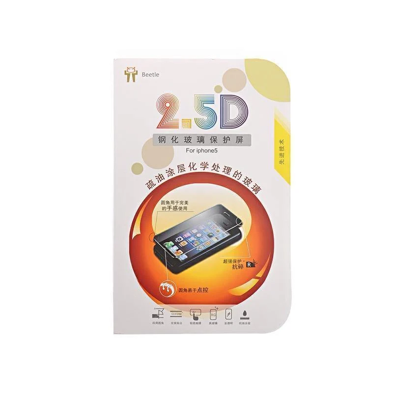 2.5D Displayschutzfolie aus gehärtetem Glas für iPhone 5 (Transparent)