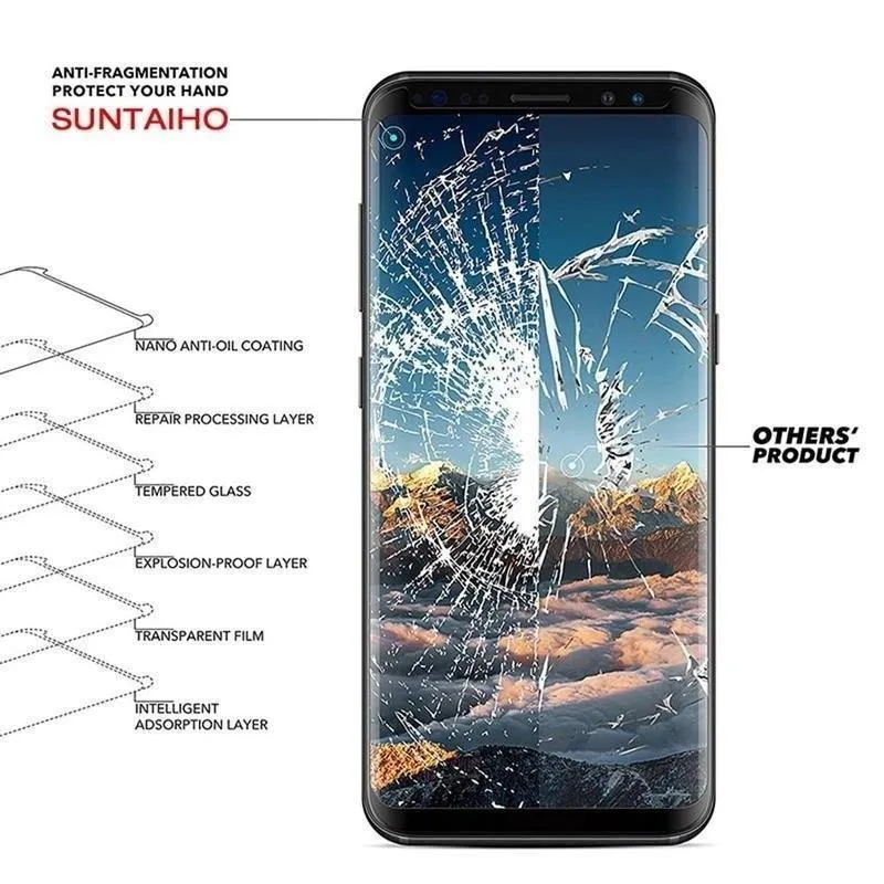 Vollständig gehärteter Glas-Displayschutz für Samsung Galaxy S8 / S8 Plus
