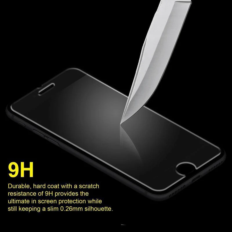 Anti-Fingerabdruck, Displayschutz aus gehärtetem Glas für iPhone 7 Plus - Transparent