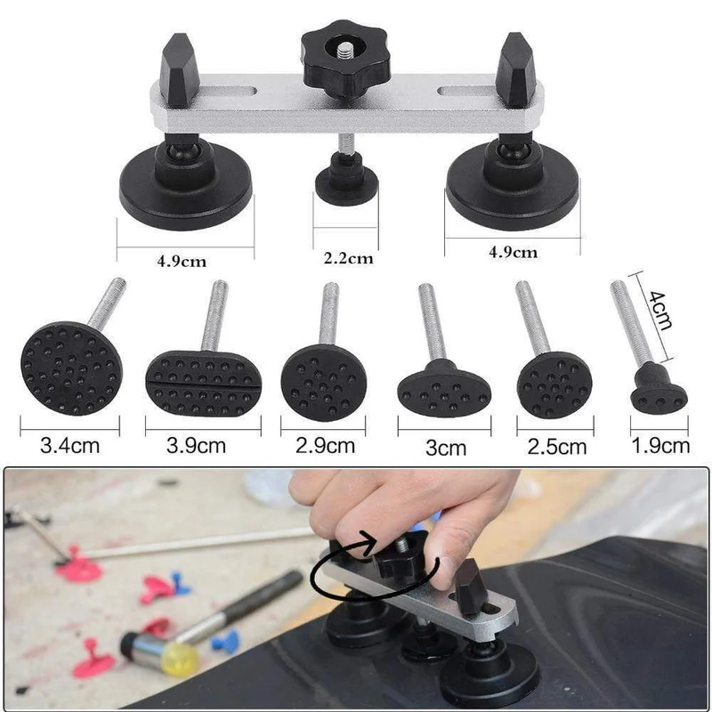 Handwerkzeuge DIY Paintless Dent Repair Tool Auto Dent Puller Karosserie Dent Schaden Reparatur Handwerkzeug Ziehen Brücke Hammer
