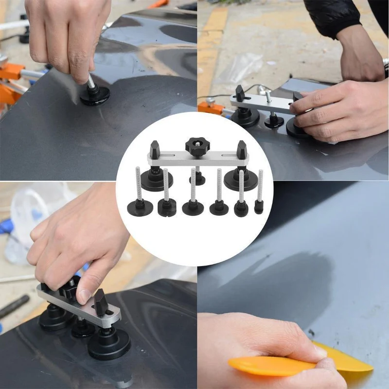 Handwerkzeuge DIY Paintless Dent Repair Tool Auto Dent Puller Karosserie Dent Schaden Reparatur Handwerkzeug Ziehen Brücke Hammer