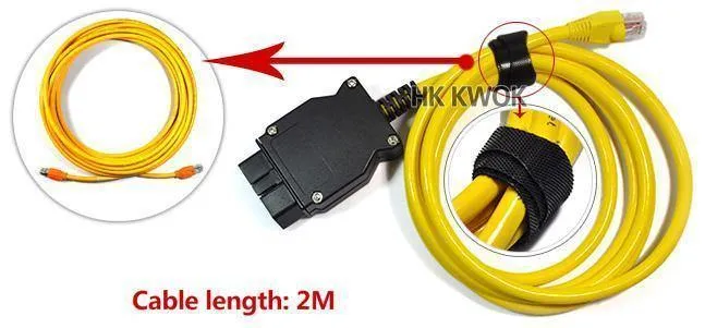 Ethernet zu OBD Für BMW F Serie ENET Kabel E-SYS ICOM 2 Codierung Ohne CD ESYS ICOM Codierung Diagnosewerkzeug Freies Verschiffen