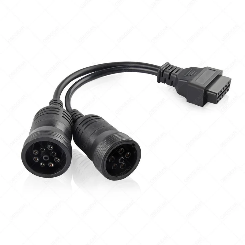 LKW-Diagnoseschnittstelle, weiblich, 16-polig, OBD2, 6 und 9-polig, Adapterkabel für Kfz-Diagnosetool, Scanner-Werkzeug, LKW-Diagnose