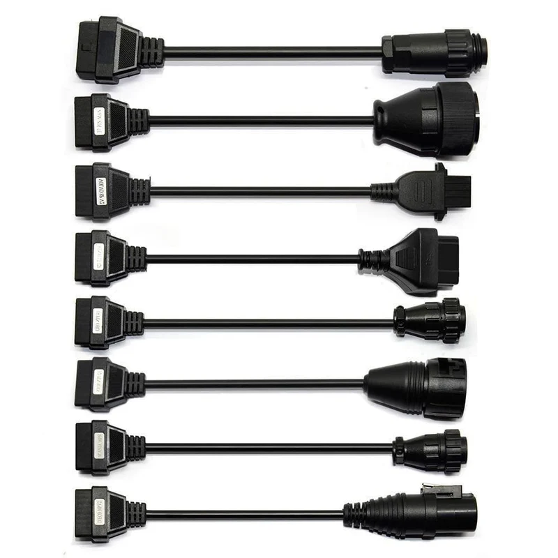 LKW-Kabel CDP Pro OBD2 OBDII-Autokabel LKW-Diagnosetool Verbindungskabel 8 Stück LKW-Kabel für TCS CDP Plus