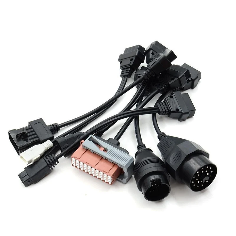 LKW-Kabel CDP Pro OBD2 OBDII-Autokabel LKW-Diagnosetool Verbindungskabel 8 Stück LKW-Kabel für TCS CDP Plus