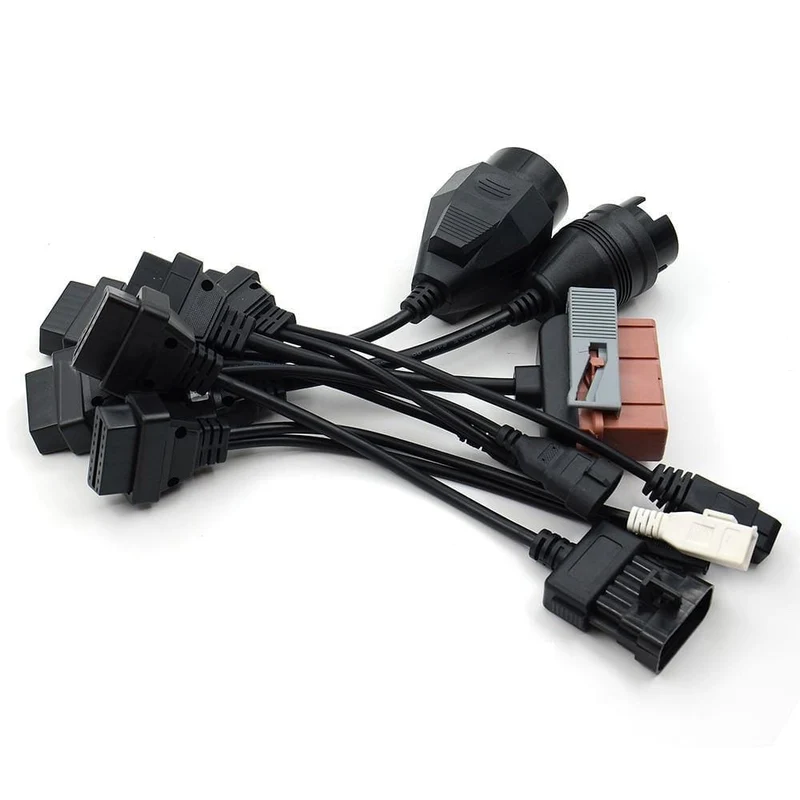 LKW-Kabel CDP Pro OBD2 OBDII-Autokabel LKW-Diagnosetool Verbindungskabel 8 Stück LKW-Kabel für TCS CDP Plus