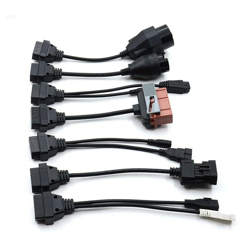 LKW-Kabel CDP Pro OBD2 OBDII-Autokabel LKW-Diagnosetool Verbindungskabel 8 Stück LKW-Kabel für TCS CDP Plus