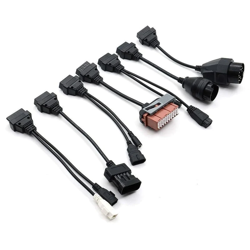 LKW-Kabel CDP Pro OBD2 OBDII-Autokabel LKW-Diagnosetool Verbindungskabel 8 Stück LKW-Kabel für TCS CDP Plus