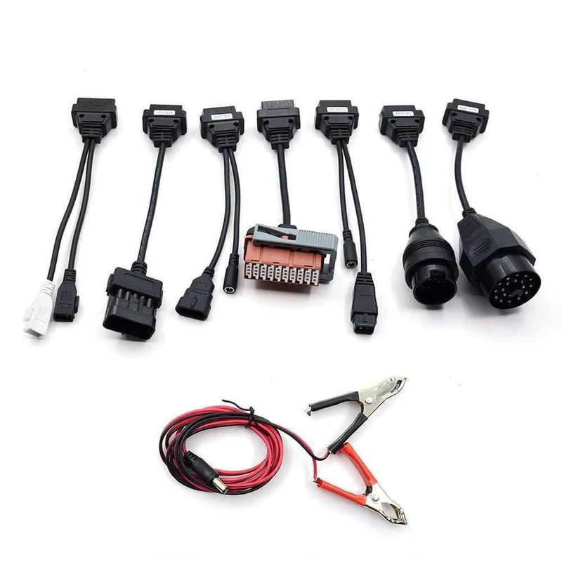LKW-Kabel CDP Pro OBD2 OBDII-Autokabel LKW-Diagnosetool Verbindungskabel 8 Stück LKW-Kabel für TCS CDP Plus