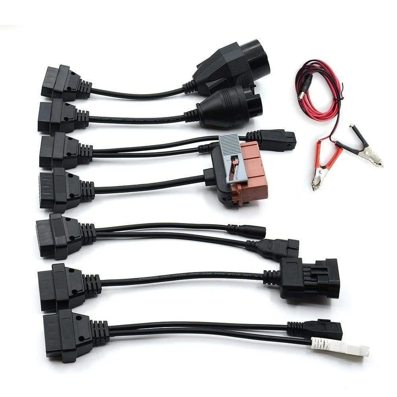 LKW-Kabel CDP Pro OBD2 OBDII-Autokabel LKW-Diagnosetool Verbindungskabel 8 Stück LKW-Kabel für TCS CDP Plus