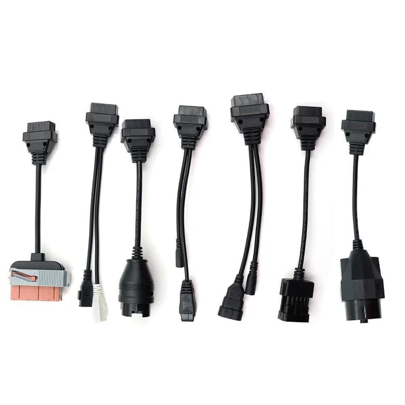 LKW-Kabel CDP Pro OBD2 OBDII-Autokabel LKW-Diagnosetool Verbindungskabel 8 Stück LKW-Kabel für TCS CDP Plus