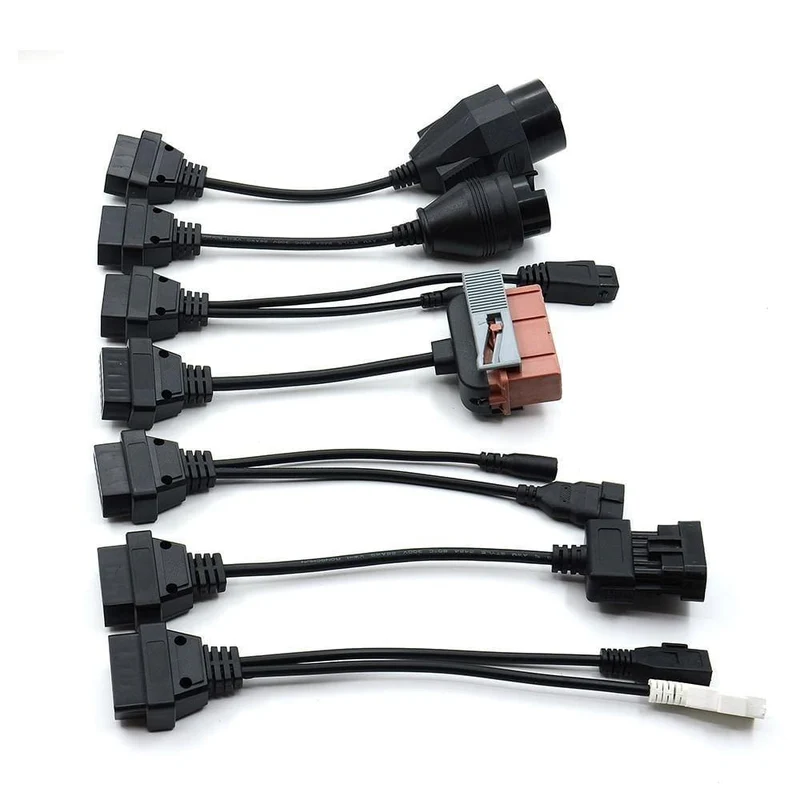 LKW-Kabel CDP Pro OBD2 OBDII-Autokabel LKW-Diagnosetool Verbindungskabel 8 Stück LKW-Kabel für TCS CDP Plus