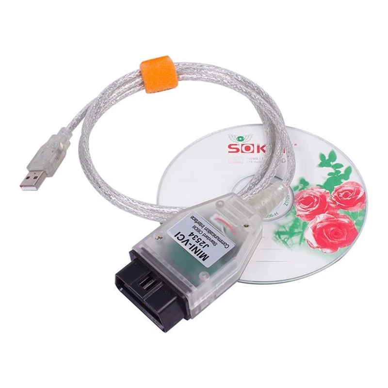 Einzelkabel Mini-VCI J2534 FÜR Toyota / Lexus TIS Techstream V13.00.022 Diagnosewerkzeugkabel MINI VCI