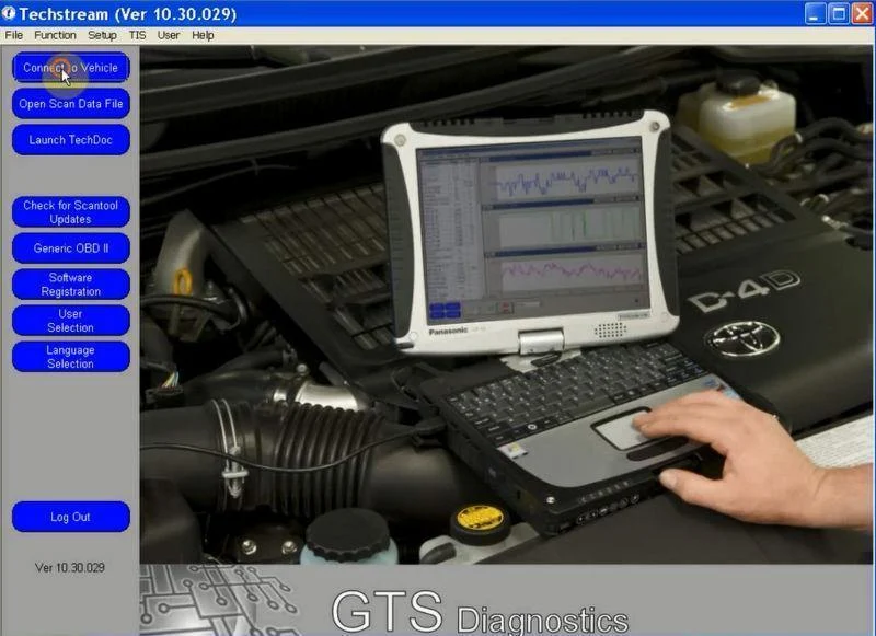 Einzelkabel Mini-VCI J2534 FÜR Toyota / Lexus TIS Techstream V13.00.022 Diagnosewerkzeugkabel MINI VCI