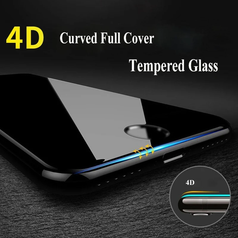 Displayschutzfolie aus gehärtetem Glas für Telefone, HD-Anti-Schmutz-Hartglas, Handyfolie, 4.7 Zoll, 4D-Displayschutz