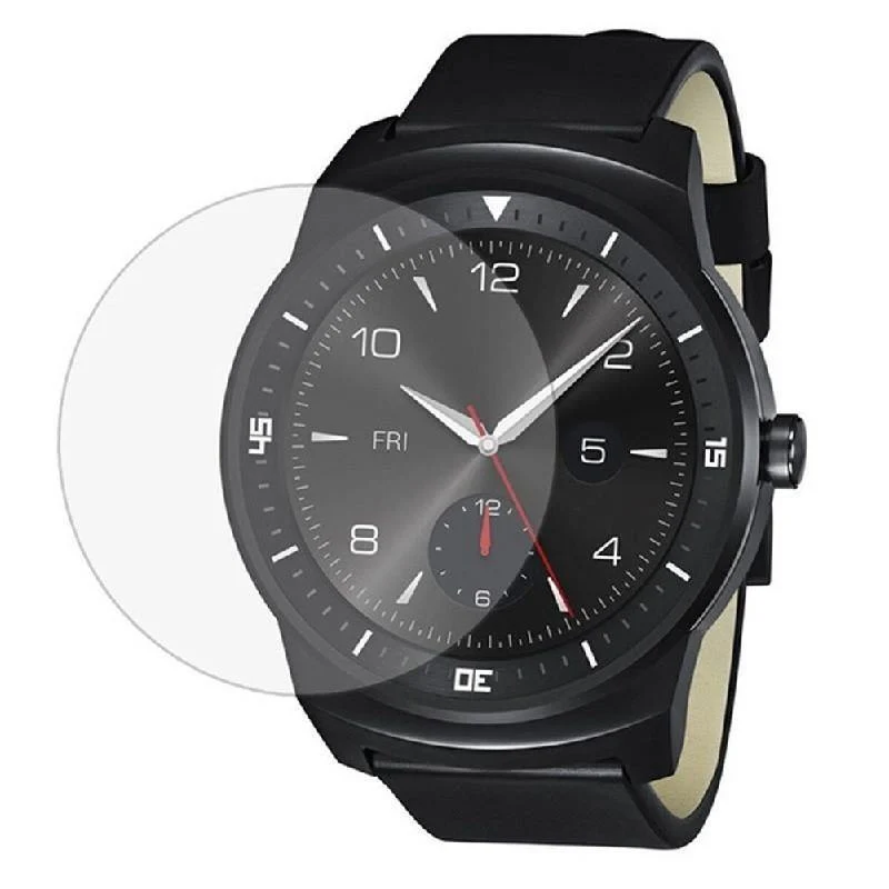 Runde Uhr mit Durchmesser 31 mm / 34 mm / 35 mm / 36 mm / 38 mm / 42 mm. Smart Watch aus gehärtetem Glas.