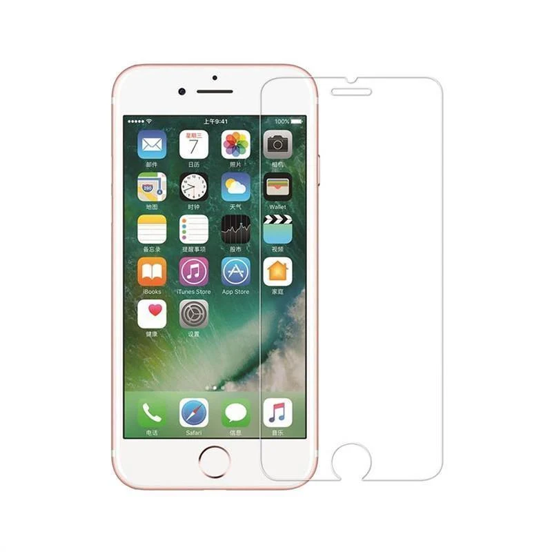 2 Stück Displayschutzfolien aus gehärtetem Glas, 0.26 mm, 2.5D, Härte 9H, HD-Displayschutzfolien für iPhone 6s