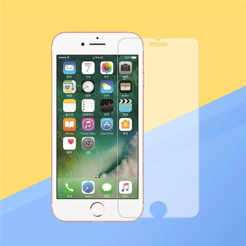 2 Stück Displayschutzfolien aus gehärtetem Glas, 0.26 mm, 2.5D, Härte 9H, HD-Displayschutzfolien für iPhone 6s