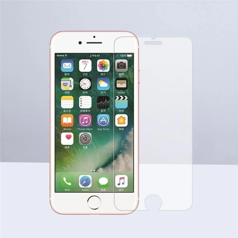 2 Stück Displayschutzfolien aus gehärtetem Glas, 0.26 mm, 2.5D, Härte 9H, HD-Displayschutzfolien für iPhone 6s