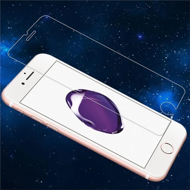 2 Stück Displayschutzfolien aus gehärtetem Glas, 0.26 mm, 2.5D, Härte 9H, HD-Displayschutzfolien für iPhone 6s