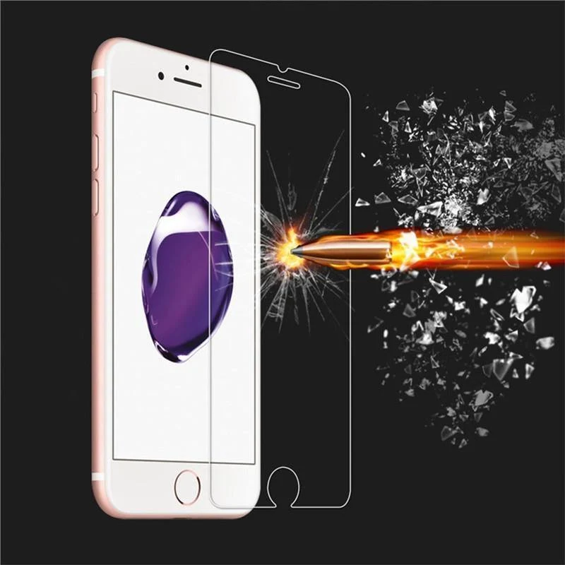 2 Stück Displayschutzfolien aus gehärtetem Glas, 0.26 mm, 2.5D, Härte 9H, HD-Displayschutzfolien für iPhone 6s