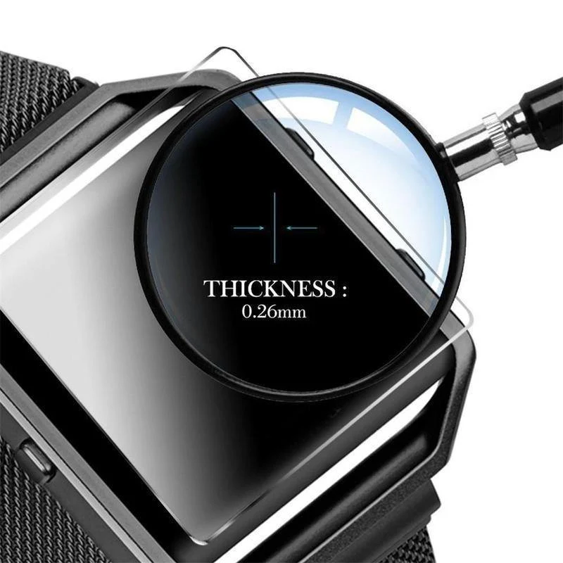 3x Premium Echtglas Displayschutzfolie für Fitbit Ionic Watch