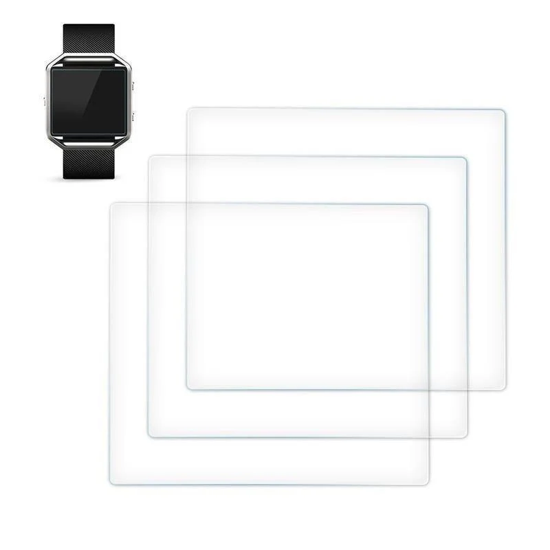 3x Premium Echtglas Displayschutzfolie für Fitbit Ionic Watch